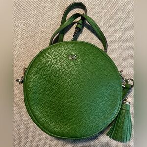 Michael Kors Vibrant Green Round Crossbody Bag
